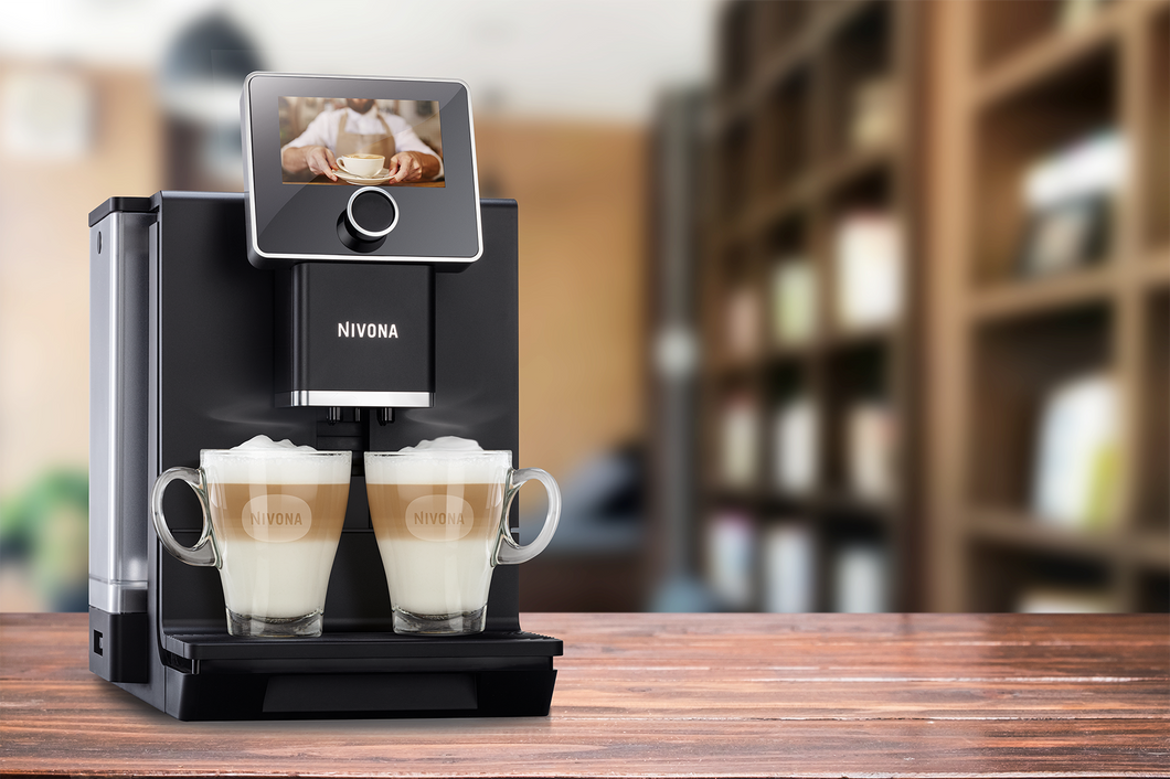 Cafés des Alpes - Machine à café automatique Nivona NICR 960 - Ultra silencieuse - Double boisson lactée possible - En stock 