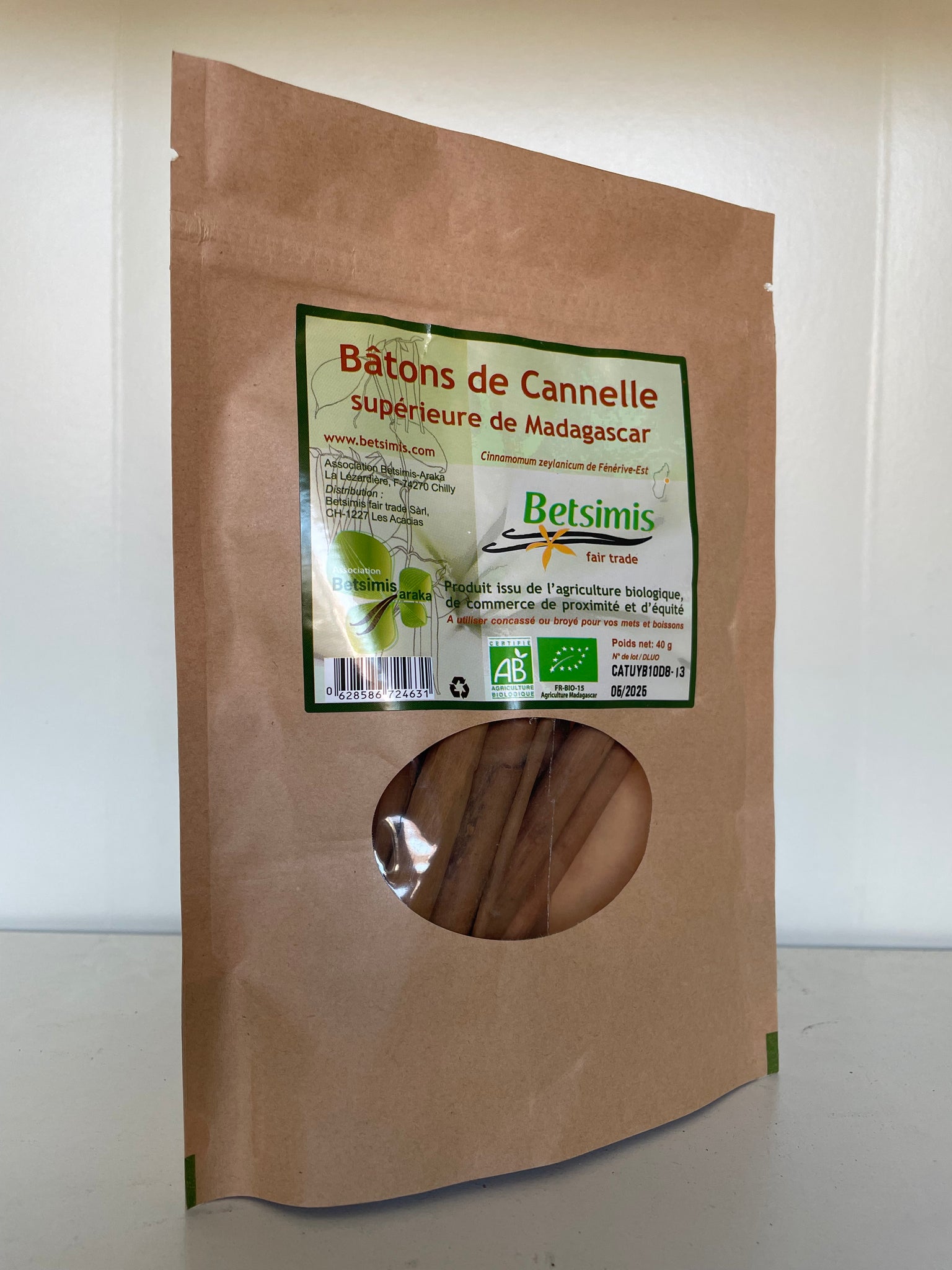 Cannelle bio & fairtrade de ceylan en poudre